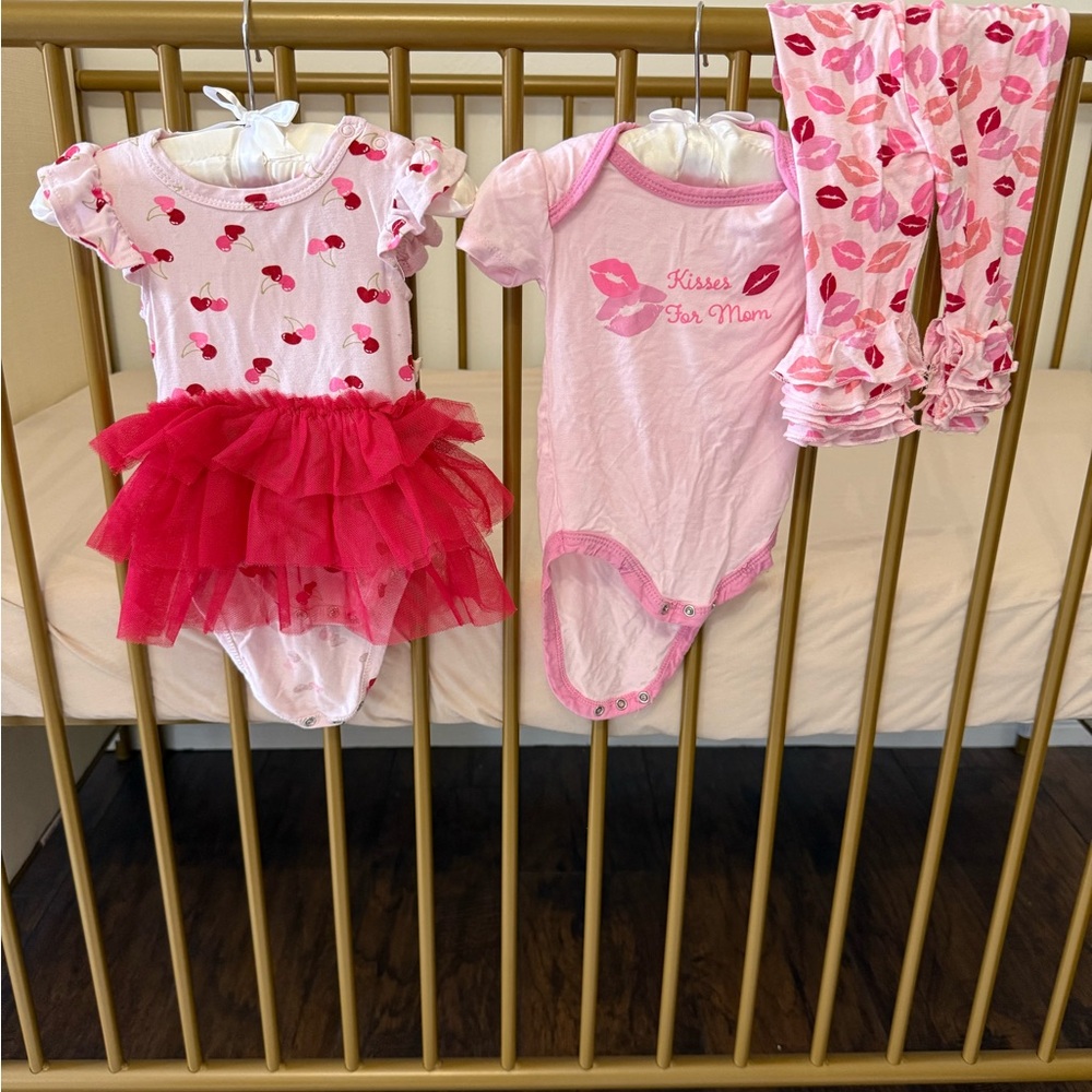 Pink Baby Onesie and Tutu Set